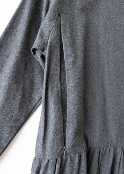 Kojicí šaty Flanelky Šedivé