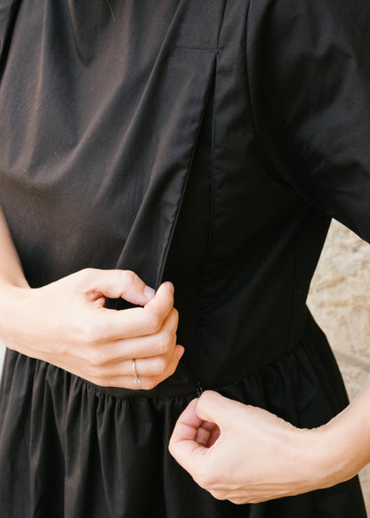 Kojicí šaty Marinette – černé