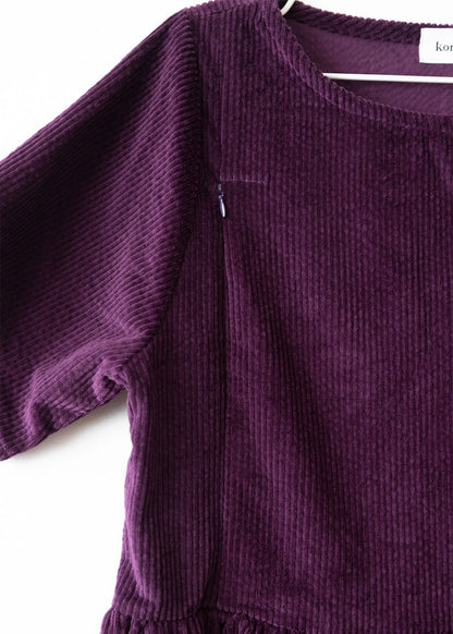 Kojicí šaty Marinette - fialové