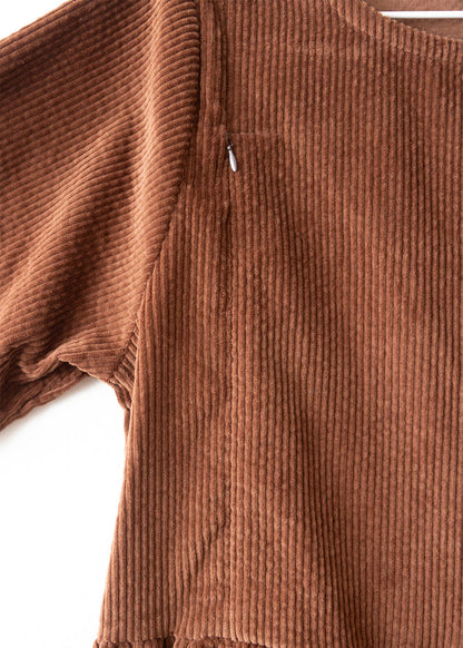 Kojicí šaty Marinette Hnědé