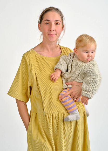 Kojicí šaty Marinette – žluté