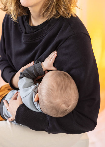 Kojicí mikina z bambusu – černá